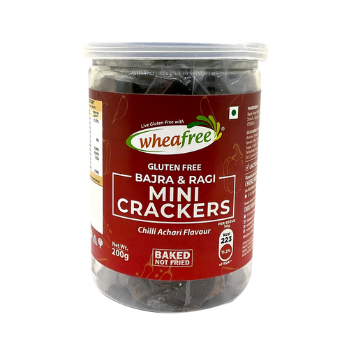 Gluten Free Bajra & Ragi Mini Crackers – Baked Not Fried-200g
