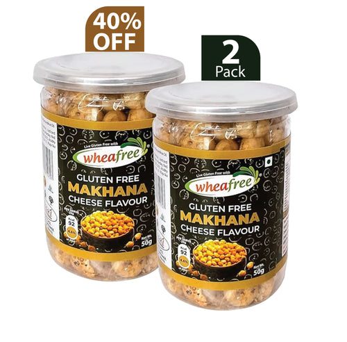 Gluten Free Makhana - Cheese Flavour Pack of 2 (50g) Each