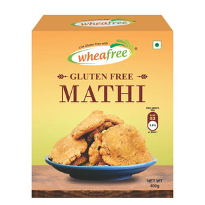 Gluten Free Mathi | Delicious, Ready to Eat Indian Snacks | Tasty Crispy and Crunchy Savoury | Lactose Free | Best Tea Time Savoury Snacks - 400g