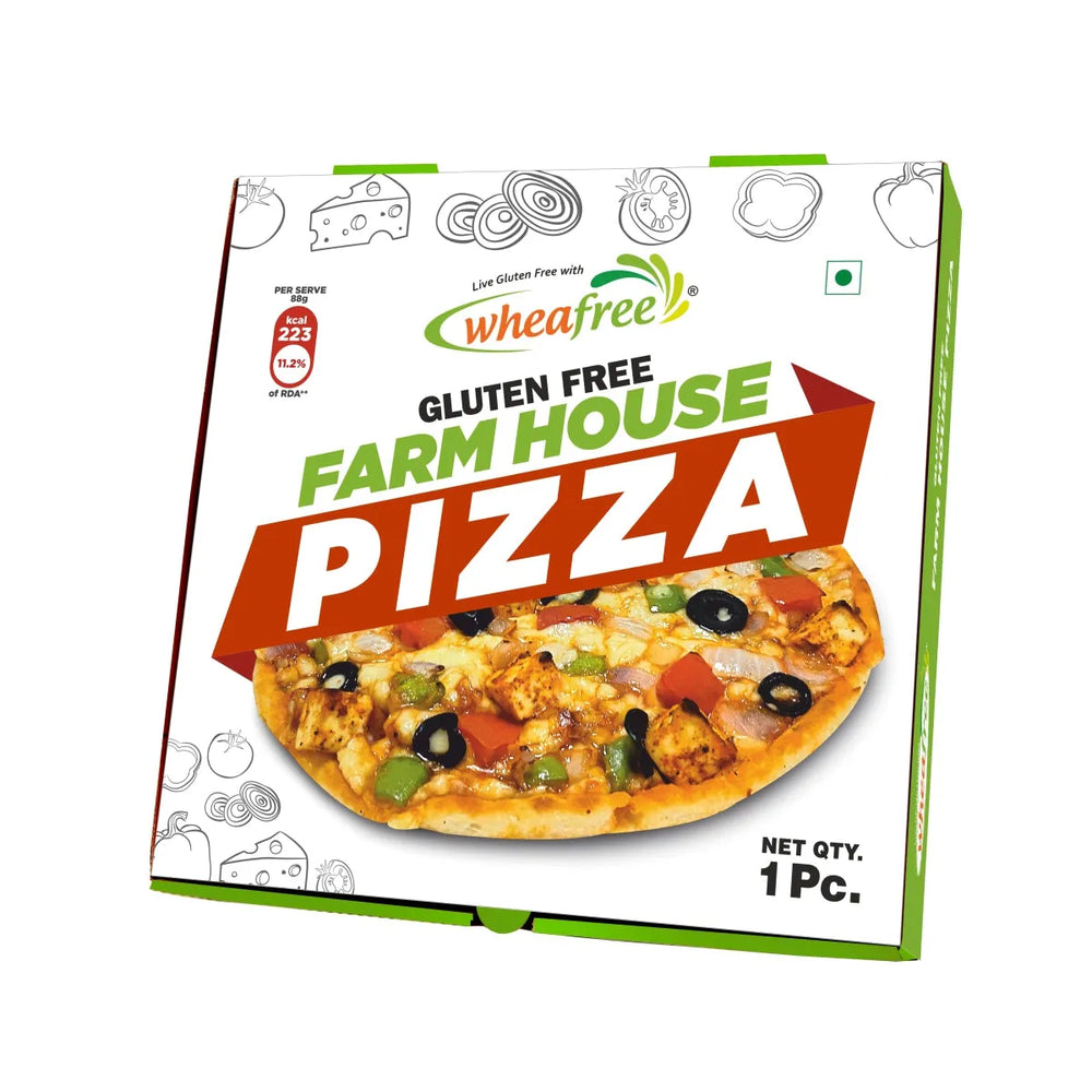 Gluten Free Ready to Eat Farm House Pizza (Eggless)- 1Pc