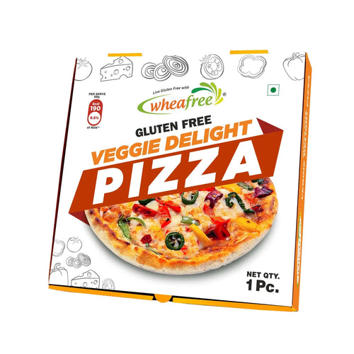 Gluten Free Ready to Eat Veggie Delight  Pizza (Eggless)- 1Pc