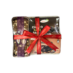 Wheafree Gluten-Free Combo- Dry Fruit Plum Cake, Nutty Balls & Chocolate | GIfting Choice