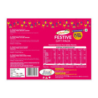 Festive Gift Pack Assorted Gluten Free Indian Sweets - Besan Ladoo, Gulab Jamun, Kaju Barfi And Desi Ghee Pinni