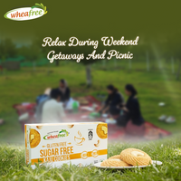 Wheafree Gluten Free Sugar Free Kaju Cookies | Healthy and Tasty | Kaju Goodness -200g Pack