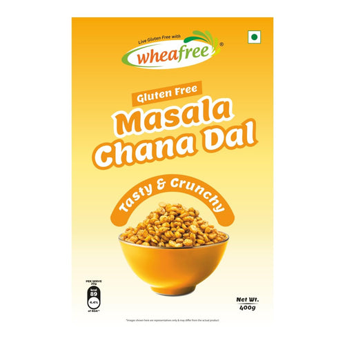 Wheafree Gluten Free Namkeen Combo Pack - Bikaneri Bhujia + Namkeen Mixture + Masala Chana Dal 400g | Ready to Eat Snacks | Indian Tasty and Crunchy Snacks | Tangy and Spicy Taste