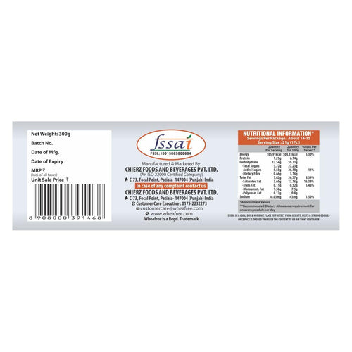 Wheafree Gluten Free Cake Rusk (Eggless)(Pack of 2 x 300g Each) | Tasty, Crunchy and Crispy | Best Tea Time Snacks | No Maida | 100% Vegetarian and Wholesome Ingredients