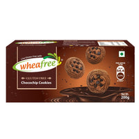Wheafree Gluten Free Cookies Combo Elaichi + Coconut + Chocochips Cookies (Pack of 3 x 200g) | Tasty, Crunchy and Crispy | No Maida | 100% Vegetarian and Wholesome Ingredients