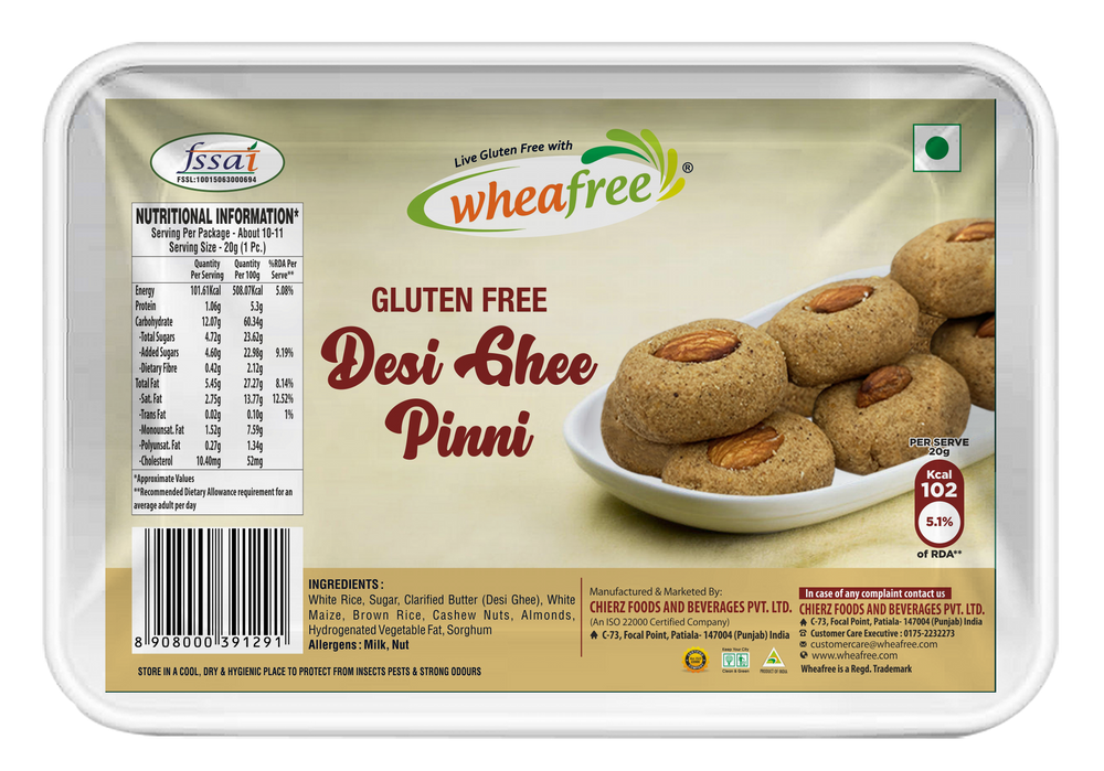 Gluten Free Desi Ghee Pinni- 200g