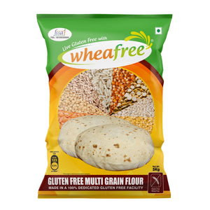 Wheafree Gluten Free Multigrain Flour |  Soya Free | Lactose Free | Easy to Digest | Suitable for Celiacs | Tasty | Vegetarian