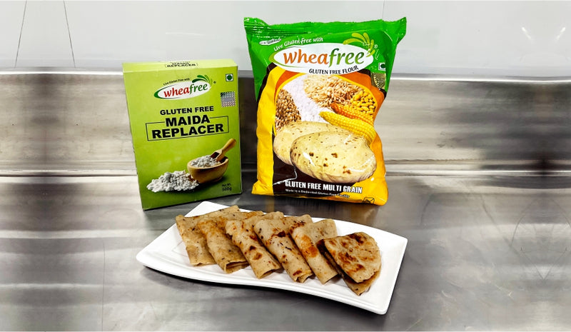 Gluten Free Garlic Parantha with Liquid Dough