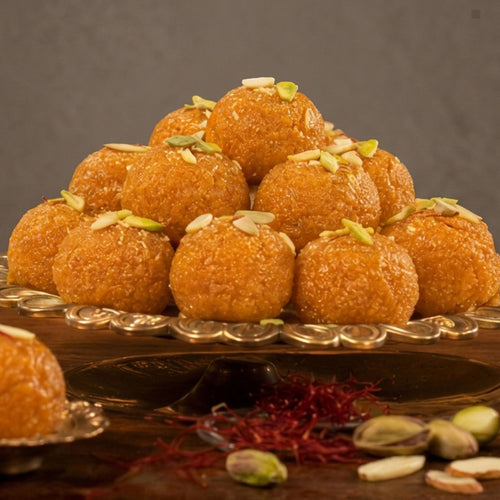 Gluten Free Desi Ghee Kesar Ladoo (300g)