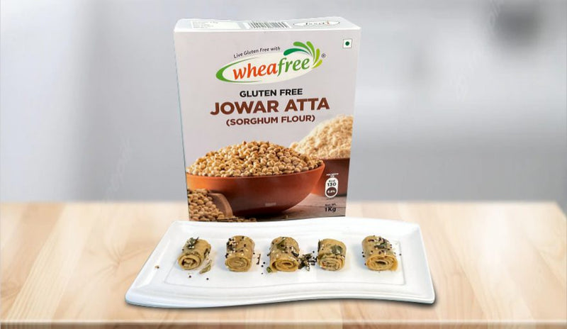 Jowar Rolls using Wheafree Jowar Atta (Sorghum Flour)