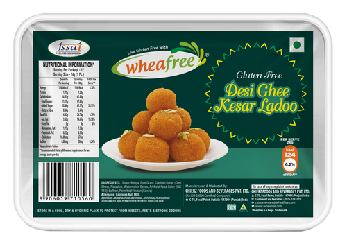 Gluten Free Desi Ghee Kesar Ladoo (300g)