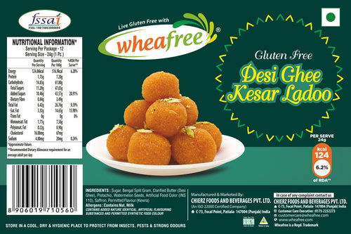 Gluten Free Desi Ghee Kesar Ladoo (300g)