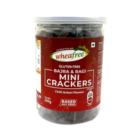 Gluten Free Bajra & Ragi Mini Crackers – Baked Not Fried-200g