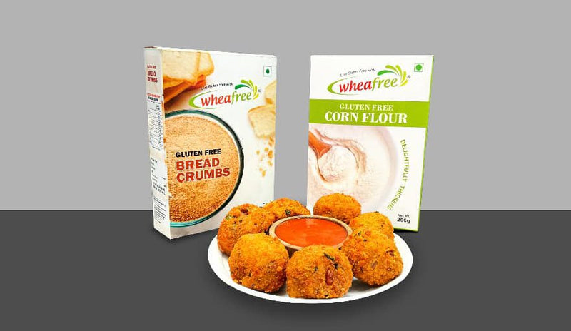 Potato Balls using Bread Crumbs & Corn Flour