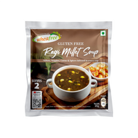 Wheafree Gluten-Free Instant Ragi Millet Soup Mix | High Fiber | Easy to Prepare | No Additives or Preservatives | Vegetarian | Pack of 1 Sachets -25 Grams