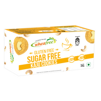 Wheafree Gluten-Free Sugar-Free Cookie Combo: Kaju & Almond Goodness – 200g Pack Each