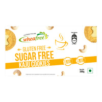 Wheafree Gluten Free Sugar Free Kaju Cookies | Healthy and Tasty | Kaju Goodness -200g Pack
